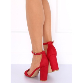 Sandale na stupu crvene Y2385-27 Crvene crvena 2
