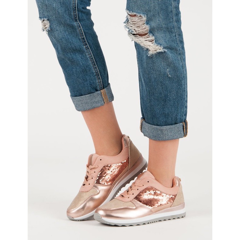 Sportska obuća sa šljokicama ružičasta 2