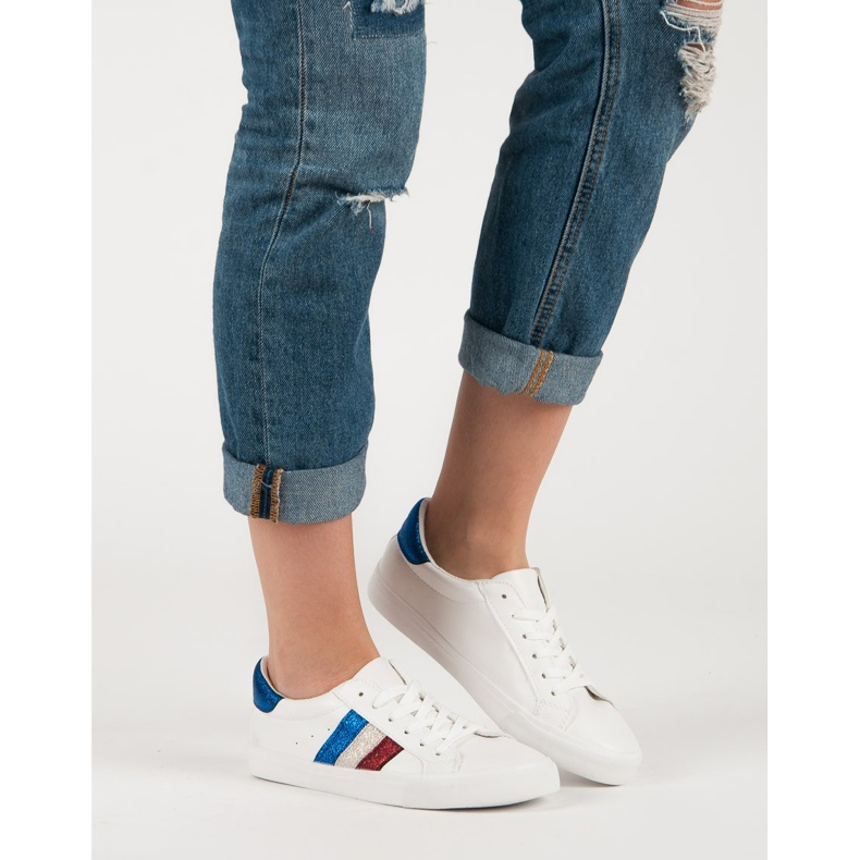 Comer Bijele tenisice na vezanje bijela 1