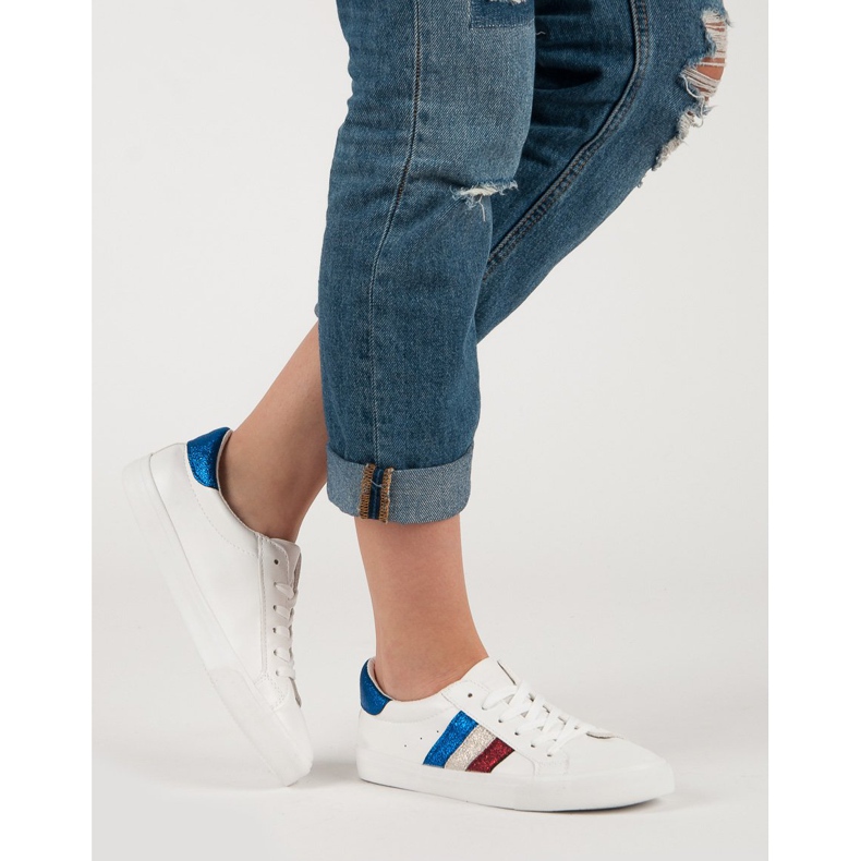 Comer Bijele tenisice na vezanje bijela 2