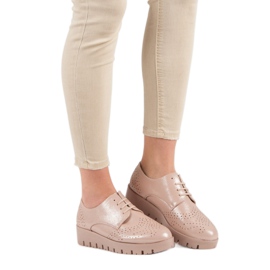 Comer Cipele na vezanje ružičasta 1