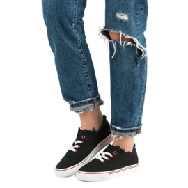 Crne tekstilne tenisice crna 1