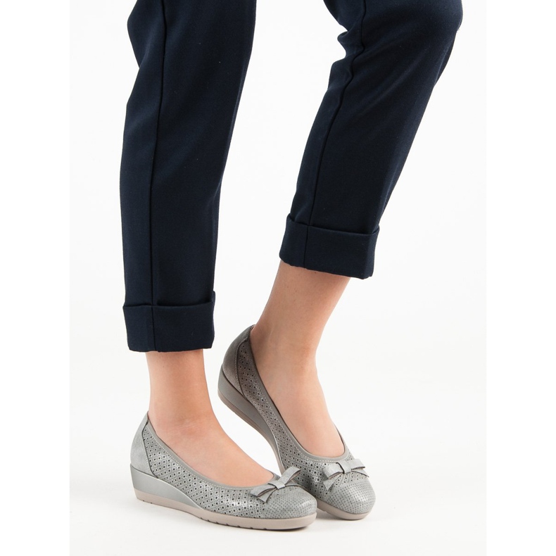 Vinceza Udobne klinaste pumpe siva 1