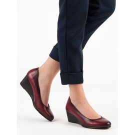 Klasične pumpe na VINCEZA klinu crvena 2