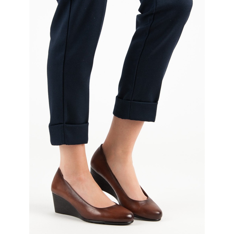 Klasične pumpe na VINCEZA klinu smeđa 1