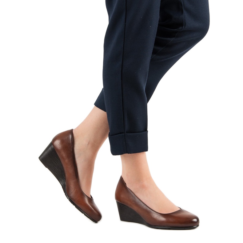 Klasične pumpe na VINCEZA klinu smeđa 2