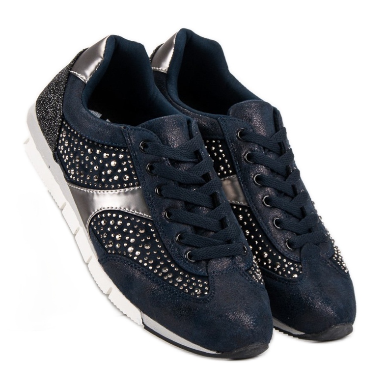 Kylie Sportske cipele s kristalima plava 2