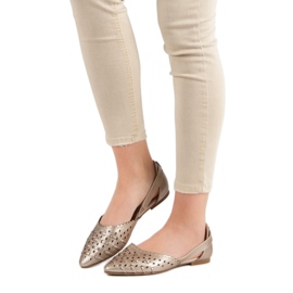 Elegantne VINCEZA balerine žuta boja 2