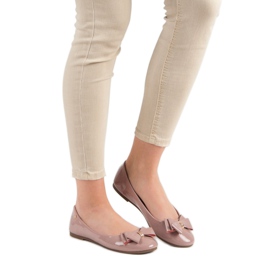 Lakirane balerine s mašnom VINCEZA ružičasta 2