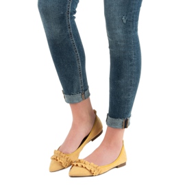 Corina Balerine od antilopa s volanom žuta boja 1