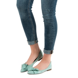 Corina Lakirane balerine s mašnom zelena 1