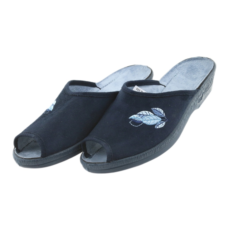 Befado papuče ženske cipele pu 581D194 papuče mornarsko plava 3