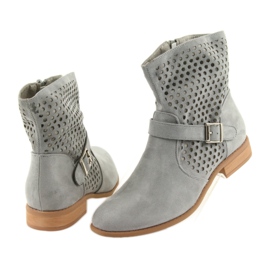 M.Daszyński Sive antilop sive ženske ženske čizme SA142 siva 4