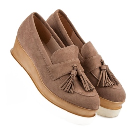 Corina Mokasine smeđeg klina smeđa 2