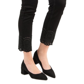 Diamantique Crpke od antilopa na ravnoj peti crna 1