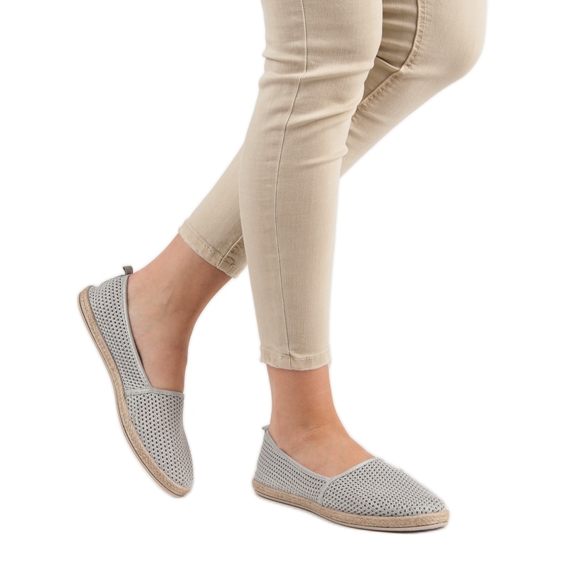 Sweet Shoes Espadrile sive svjetlosti siva 2