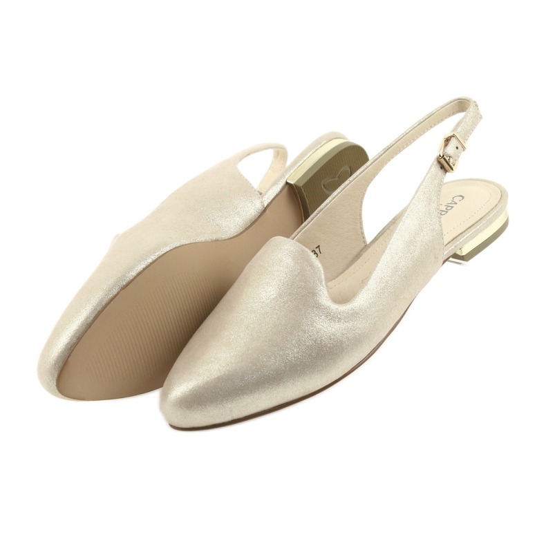 Caprice lordsy zlatne ženske cipele 29400 zlatni 4