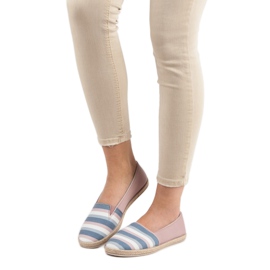 Sweet Shoes Prugasti sliponi višebojan ružičasta 1