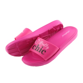 Ženske papuče Flamingos Atletico crna ružičasta 5