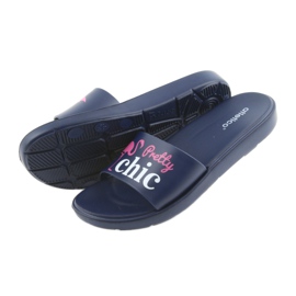 Ženske papuče Flamingos Atletico bijela ružičasta mornarsko plava 5