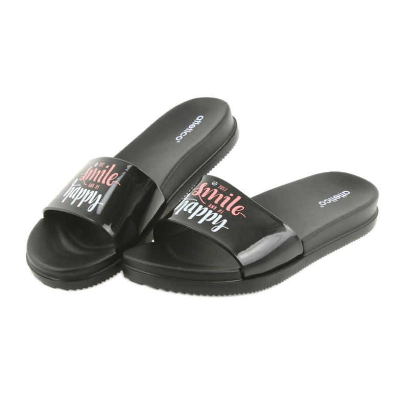 Sretne ženske crne papuče Atletico crna 5