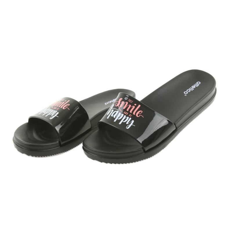 Sretne ženske crne papuče Atletico crna 4