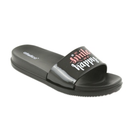 Sretne ženske crne papuče Atletico crno 1