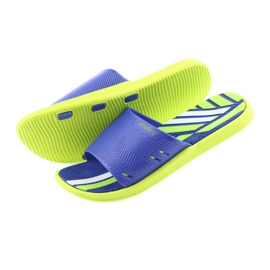 Muške papuče za bazen s vapnom Atletico plava zelena 4