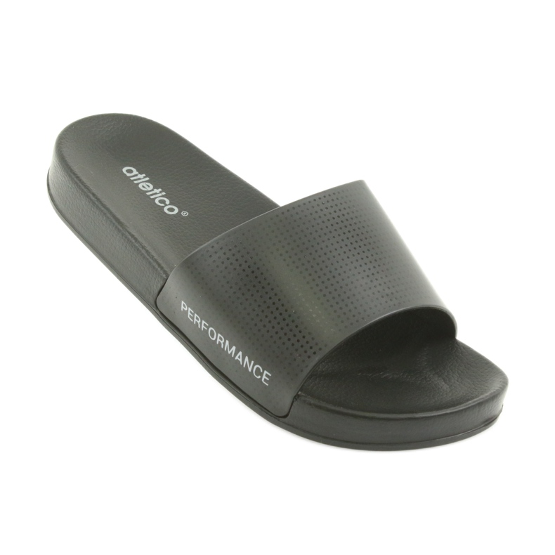 Atletico crne muške profilirane papuče crno 5