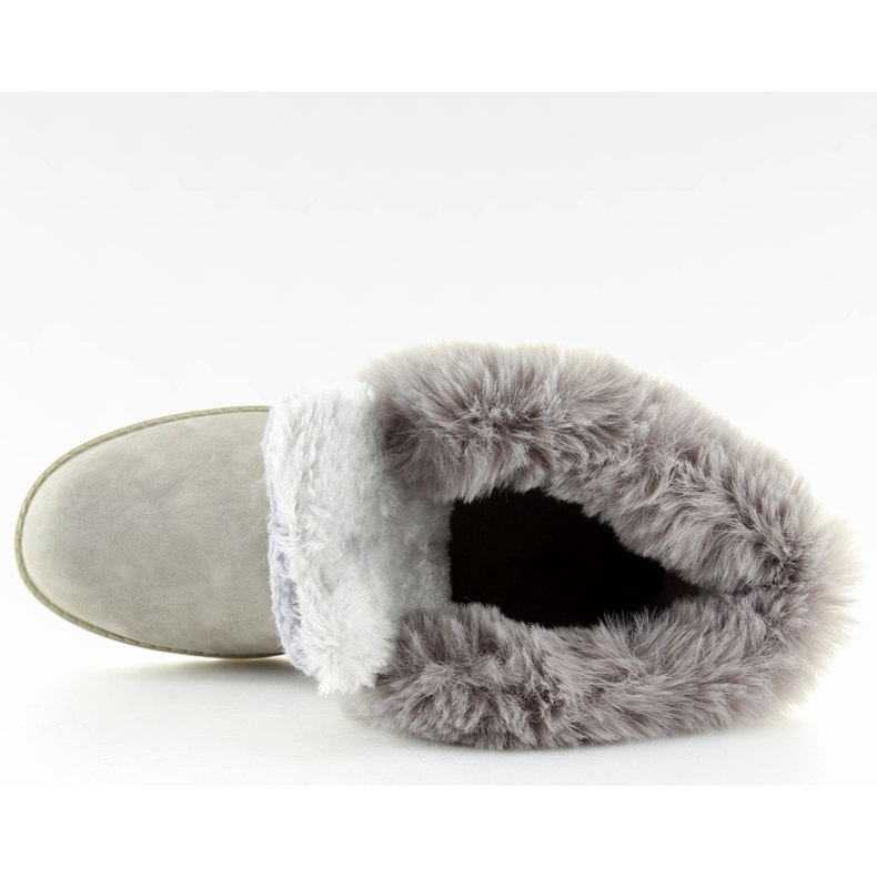 Izolirane čizme od sive drvene građe BL137P Siva II-GAT 2