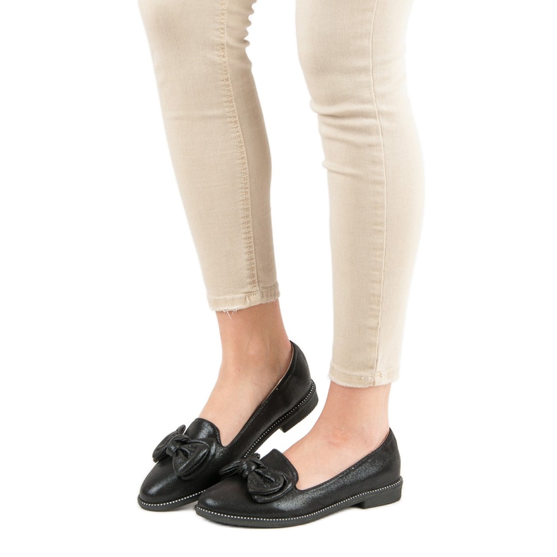 Forever Folie Crna balerina s mašnom 2