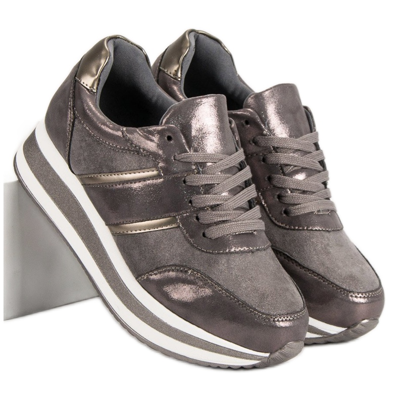 Bestelle Sive sportske cipele siva 2