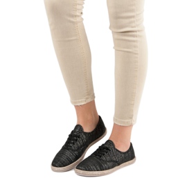 Sweet Shoes Espadrile na vezanje crna 2