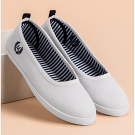 McKey Bijela tekstilna balerina 1