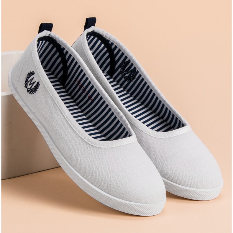 McKey Bijela tekstilna balerina 1