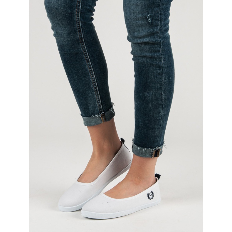 McKey Bijela tekstilna balerina 2