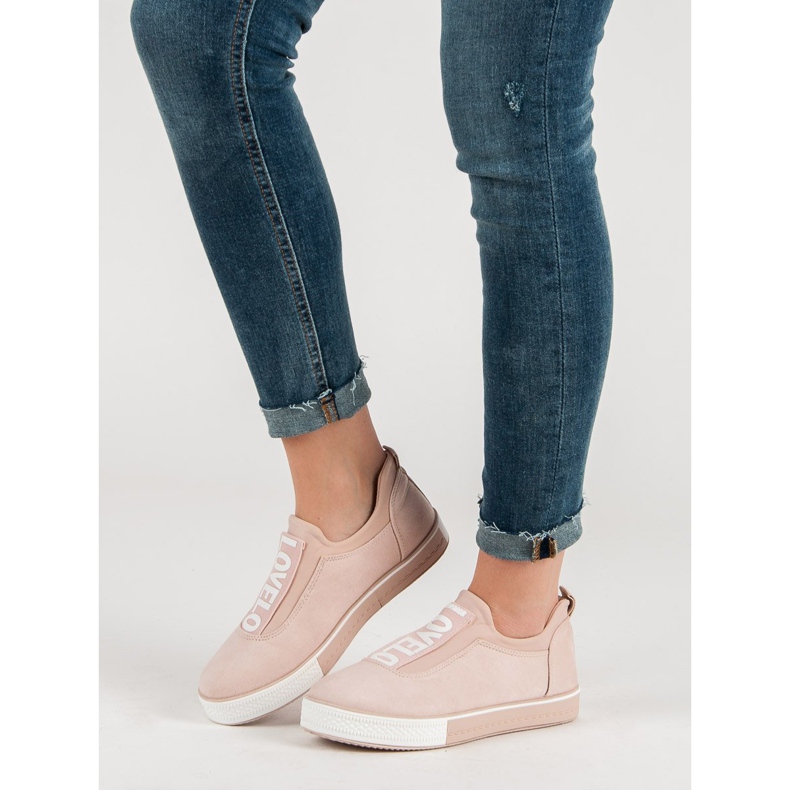 Ideal Shoes Lovelo Slip-On tenisice smeđa 2