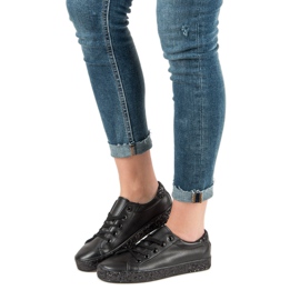 Tenisice sa sjajnim potplatom crno 2