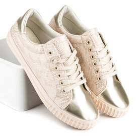 Tenisice sa sjajnim nožnim prstom smeđa 2