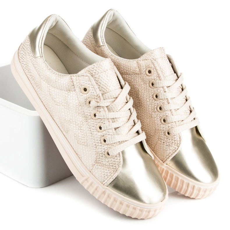 Tenisice sa sjajnim nožnim prstom smeđa 2