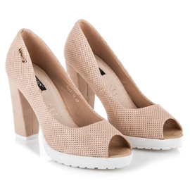 Vices Pumpe s otvorenim prstima od antilopa smeđa 1