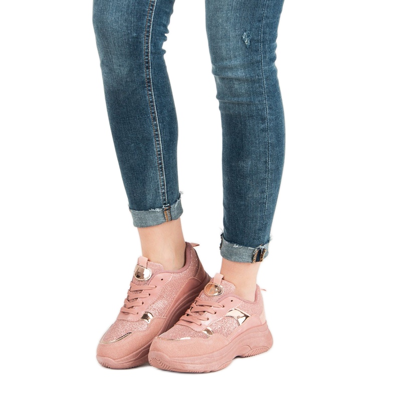 Ružičaste tenisice na platformi ružičasta 1