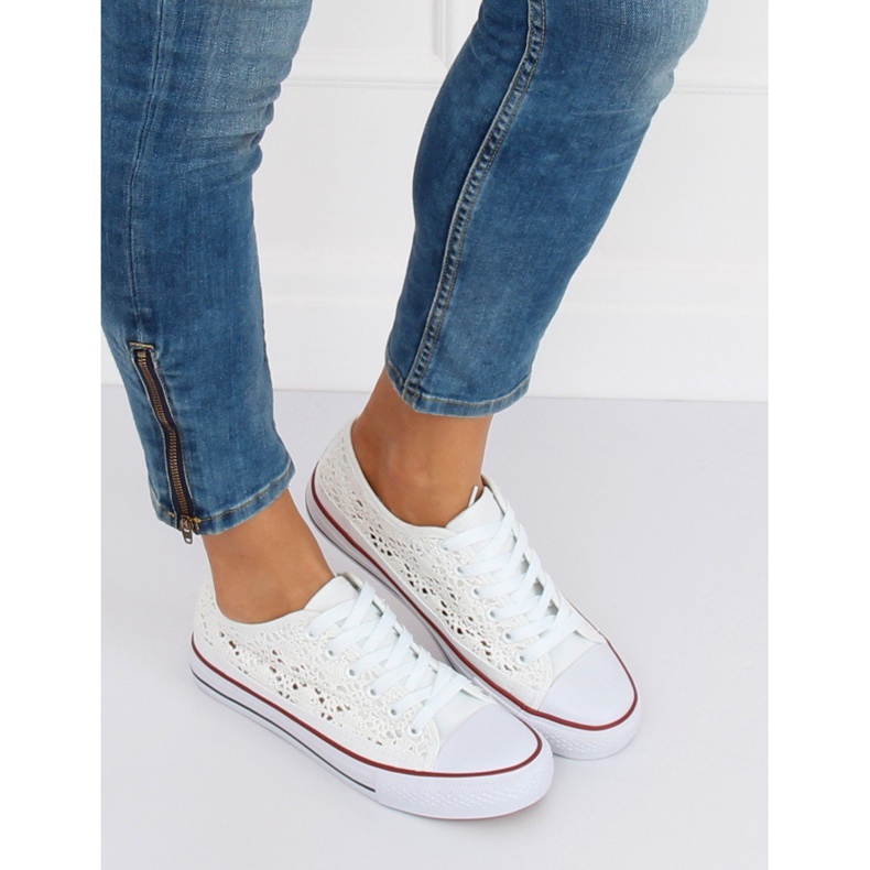 Bijele tenisice od čipke NB282P Bijele bijela 1