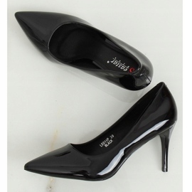 Crne ženske štikle LE011P Crne crna 2