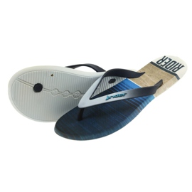 Rider 10719 muške japanke smeđa siva mornarsko plava 4