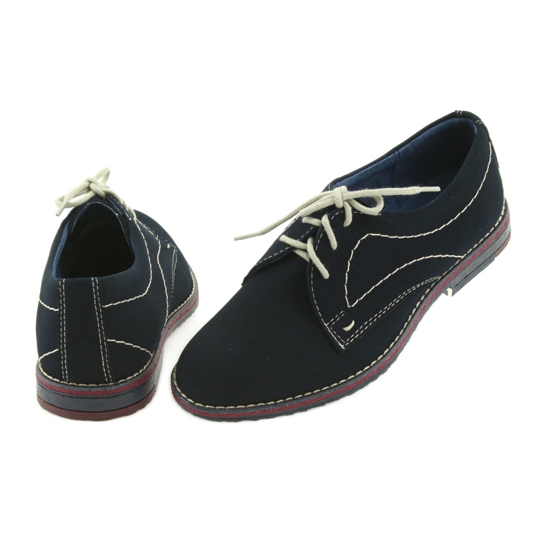 Gregors Dječake cipele 141 kožna mornarsko plavi umetak plava 4