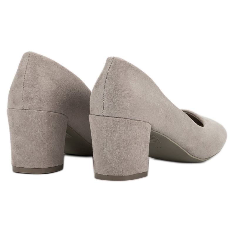 Ideal Shoes Sive crpke na stupu siva 1