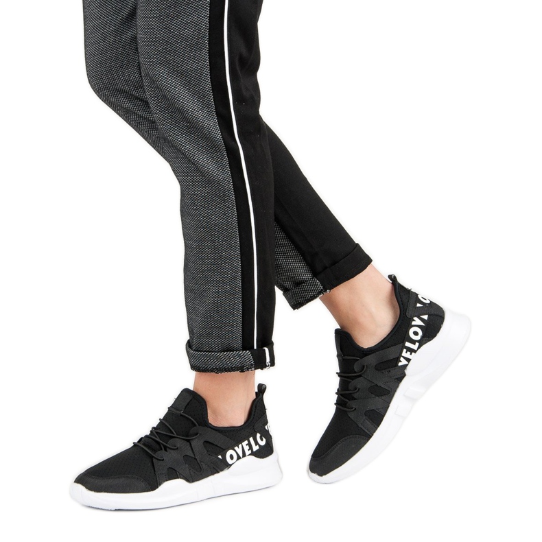 Crne tekstilne sportske cipele crna 1