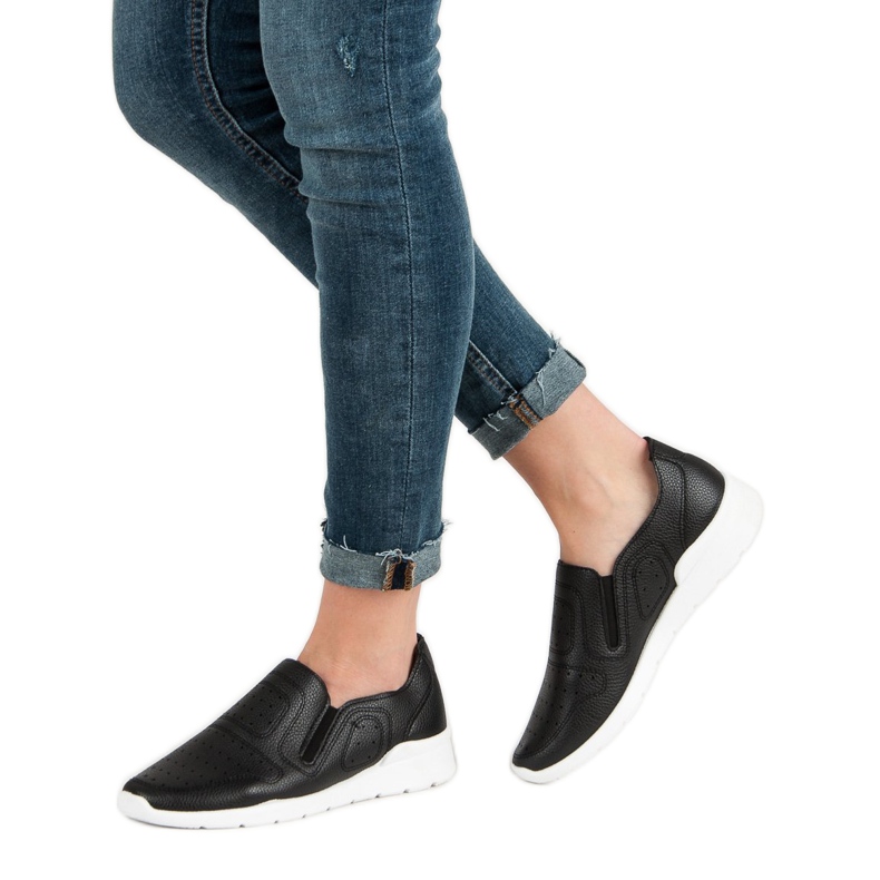 Queen Bee Slip On Light tenisice crna 2