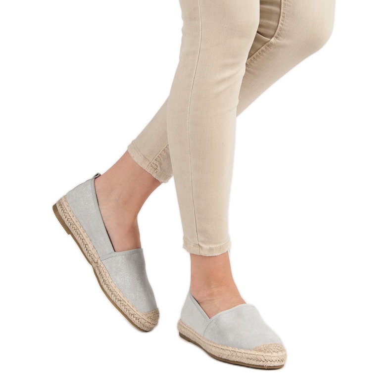 Bestelle Espadrile od antilopa siva 1